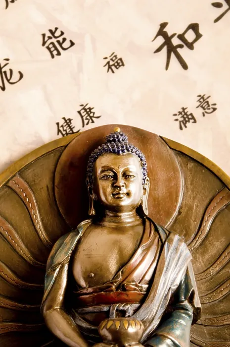 Framed Print : Statue of Buddha, oriental religion concept Framed Print : Statue of Buddha, oriental religion concept