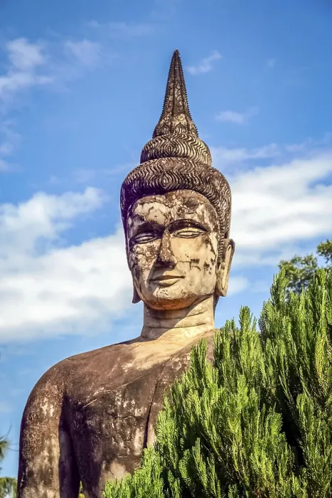 Framed Print : Statue of Buddha in the Park near Vientiane Framed Print : Statue of Buddha in the Park near Vientiane