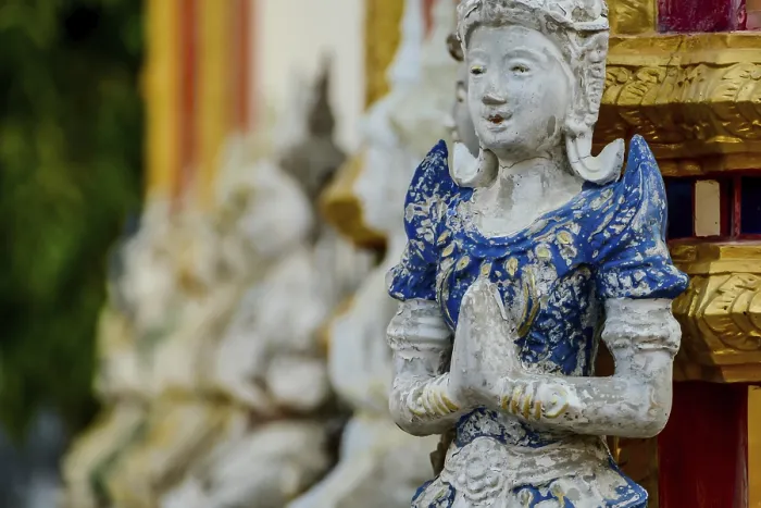 Framed Print : Statue of buddha in thailand