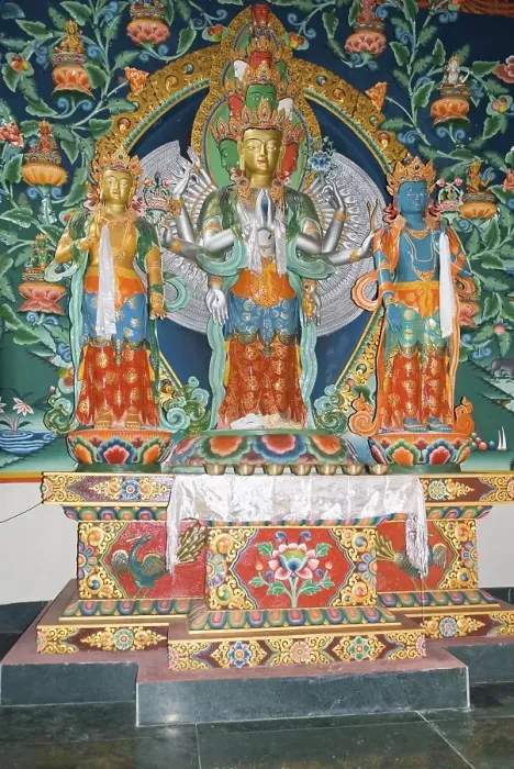 Framed Print : Statue at a buddhist temple, Nepal, Asia Framed Print : Statue at a buddhist temple, Nepal, Asia