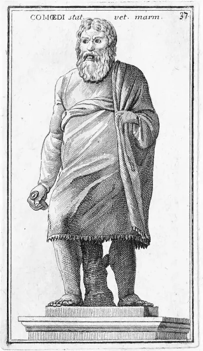 Framed Print : Statue of a coemidian, from the Villa Albani Framed Print : Statue of a coemidian, from the Villa Albani