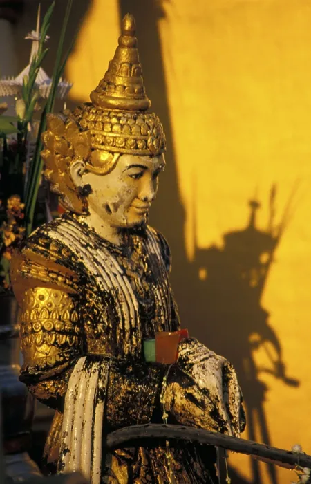 Framed Print : Statue on the grounds of the Shwedagon Pagoda Framed Print : Statue on the grounds of the Shwedagon Pagoda
