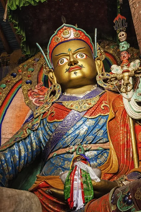 Framed Print : Statue of Guru Padmasambhava in Hemis gompa
