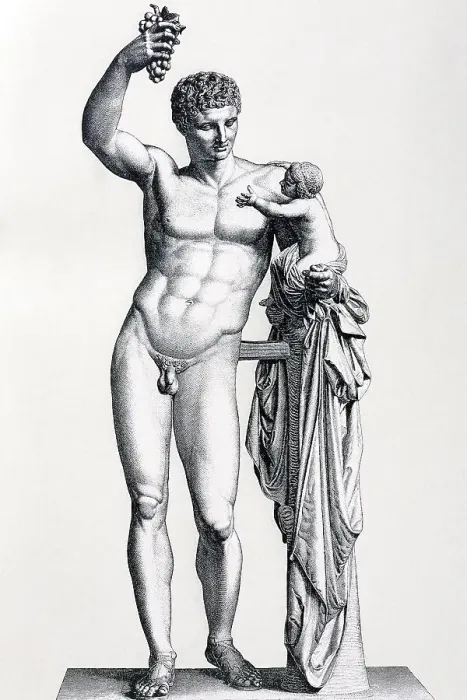 Framed Print : Statue of Hermes of Praxiteles
