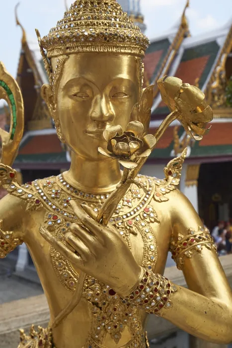 Framed Print : Statue of a kinnara in Wat Phra Kaew