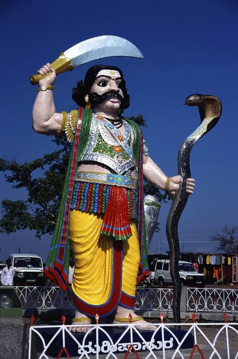 Framed Print : Statue Of Mahisasura, Chamundi Hills