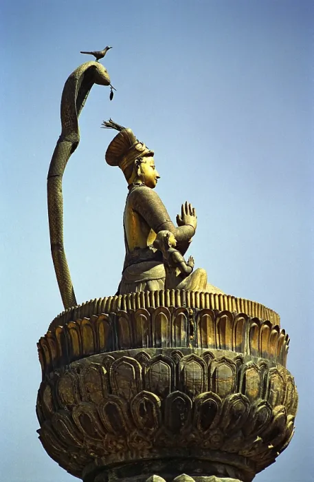 Framed Print : Statue Meditating Buddha Protected by King Cobra Framed Print : Statue Meditating Buddha Protected by King Cobra