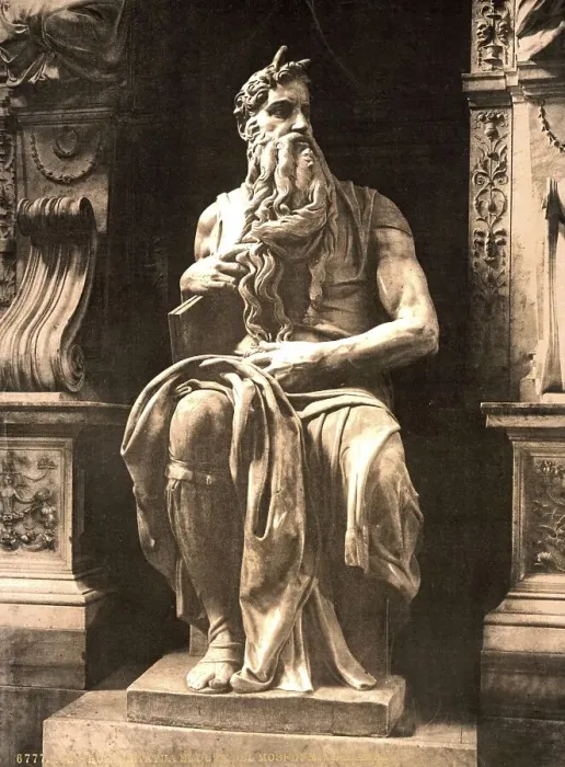 Framed Print : Statue by Michael Angelo, The Seated Moses