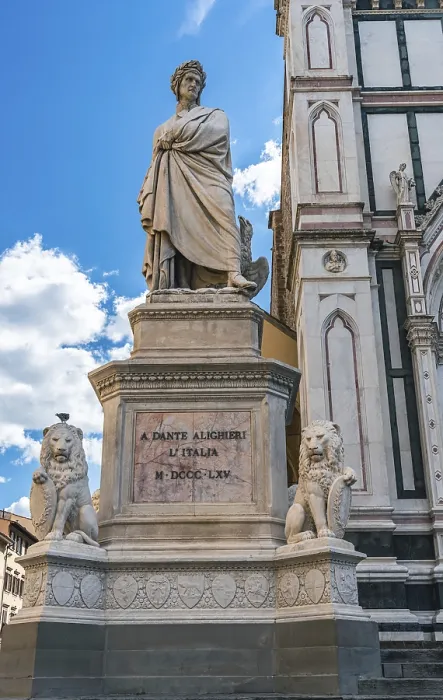 Framed Print : Statue and Monument to Dante Alighieri in Piazza Santa Croce Framed Print : Statue and Monument to Dante Alighieri in Piazza Santa Croce