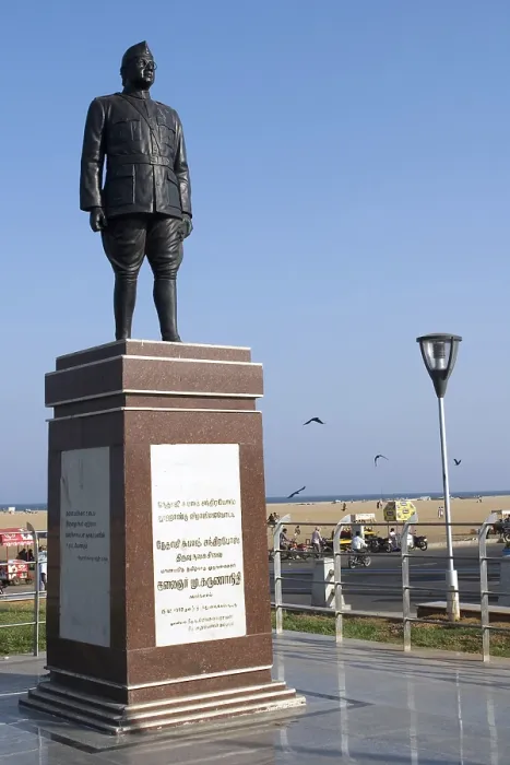 Framed Print : Statue of netaji subhash chandra bose at marina beach Framed Print : Statue of netaji subhash chandra bose at marina beach