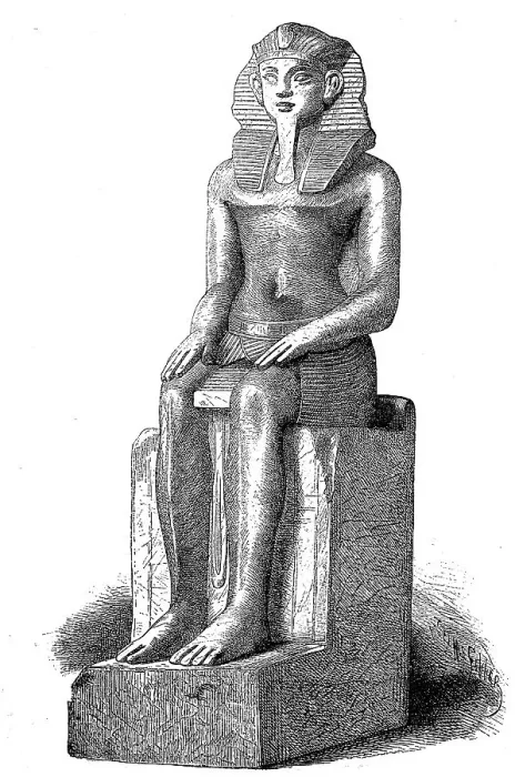Framed Print : Statue of a Sebakhotep of the Thirteenth Dynasty
