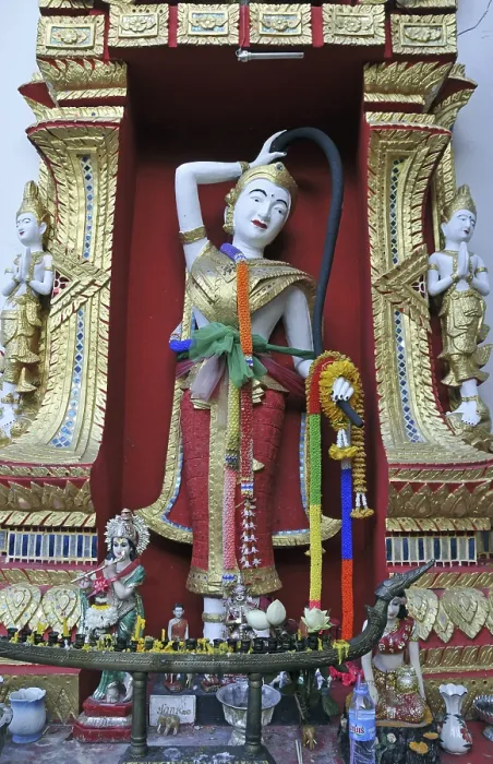 Framed Print : Statue of Thorani, Buddhist Goddess of the Earth