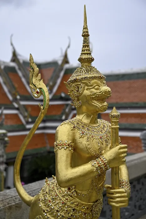 Framed Print : Statue in Wat Phra Kaew, Temple of the Emerald Buddha