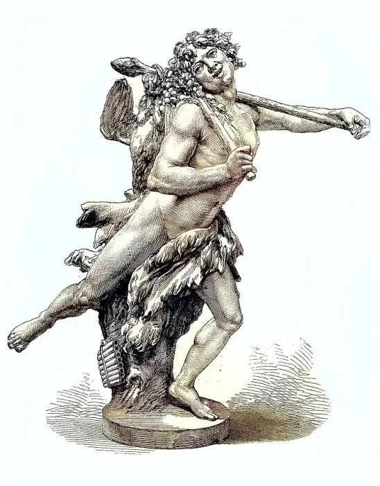 Framed Print : Statue of the youthful god Bacchus