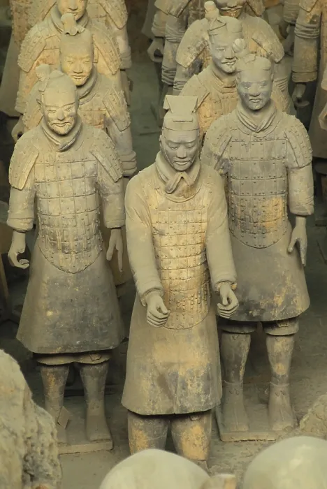 Framed Print : Statues of Terracotta warriors in pit 1 Framed Print : Statues of Terracotta warriors in pit 1
