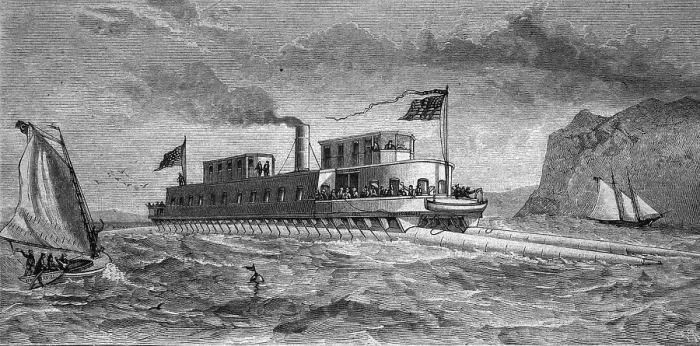 Framed Print : The steam-boat raft of Commodore Boorhis Framed Print : The steam-boat raft of Commodore Boorhis