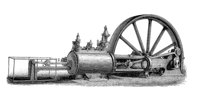 Framed Print : Steam engines of the 19th century Framed Print : Steam engines of the 19th century
