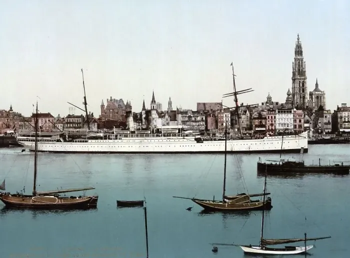 Framed Print : Steamer La Prusse of North German Lloyd Framed Print : Steamer La Prusse of North German Lloyd