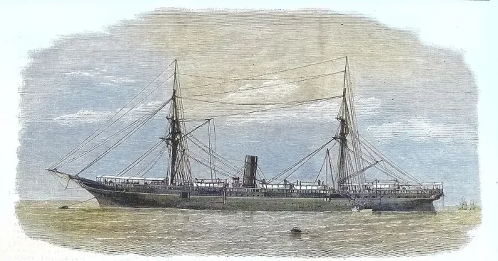 Framed Print : Steamship La Rhone, lost with life and limb during the last hurricane that devastated the island of St