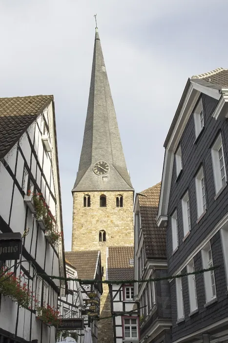 Framed Print : Steinhagen and St George's Church in Hattingen