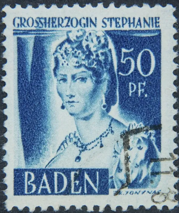 Framed Print : Stephanie, Grand Duchess of Baden (Stephanie Louise Adrienne de Beauharnais) 1789 - 1860)