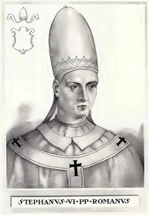 Framed Print : Stephen V (VI) (died 14 September 891 in Rome) was pope from 885 until his death Framed Print : Stephen V (VI) (died 14 September 891 in Rome) was pope from 885 until his death