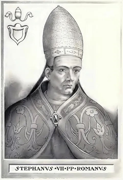 Framed Print : Stephen VI (VII) (d. 897) was pope from May 896 to July or August 897