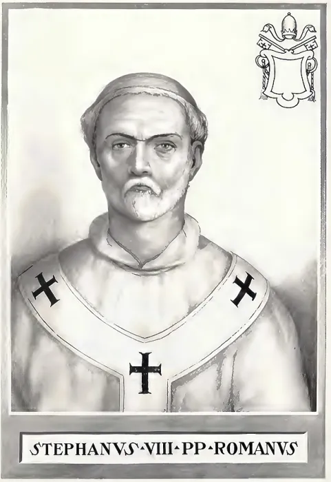 Framed Print : Stephen VII (VIII) (born probably in Rome)