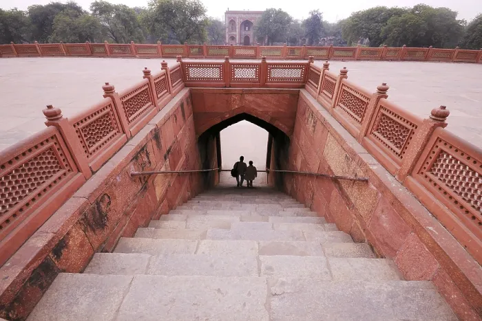 Framed Print : Steps at Humayun tomb, Delhi, India