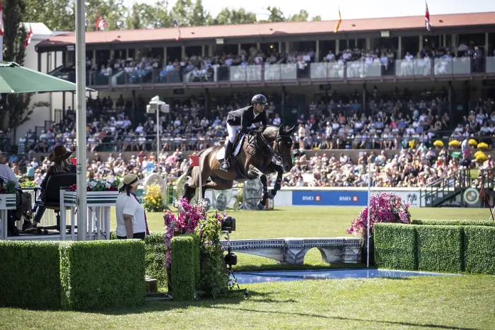 Framed Print : Steve Guerdat of Switzerland and riding Venard de Cerisy compete in the first round of the 1