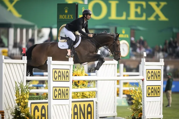 Framed Print : Steve Guerdat of Switzerland, riding Venard de Cerisy competes in the 2025 Spruce Meadows Masters on September 4 Framed Print : Steve Guerdat of Switzerland, riding Venard de Cerisy competes in the 2025 Spruce Meadows Masters on September 4
