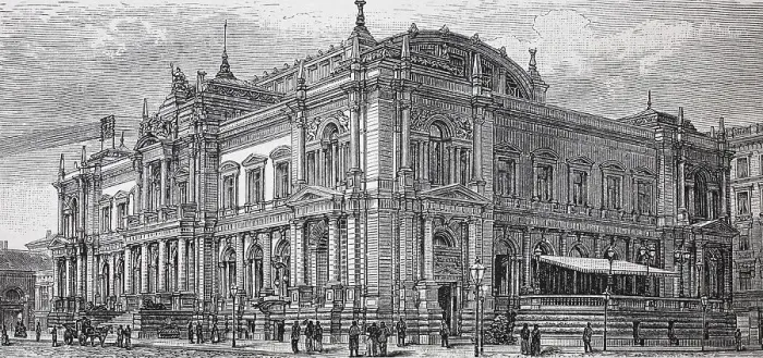 Framed Print : The stock exchange of Leipzig, 1880 Framed Print : The stock exchange of Leipzig, 1880