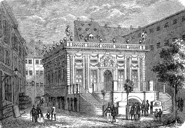 Framed Print : The stock exchange at the Naschmarkt in Leipzig Framed Print : The stock exchange at the Naschmarkt in Leipzig