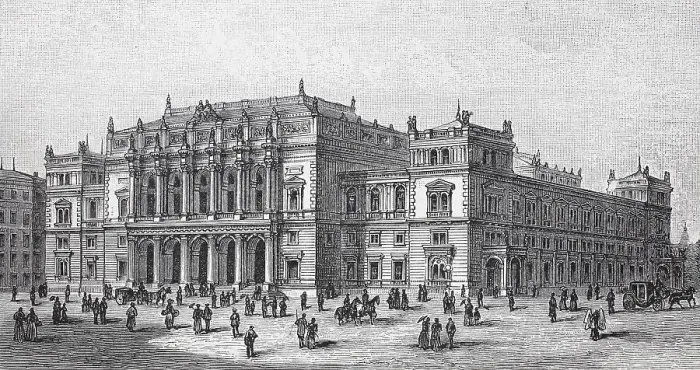 Framed Print : The stock exchange of Vienna, 1880 Framed Print : The stock exchange of Vienna, 1880