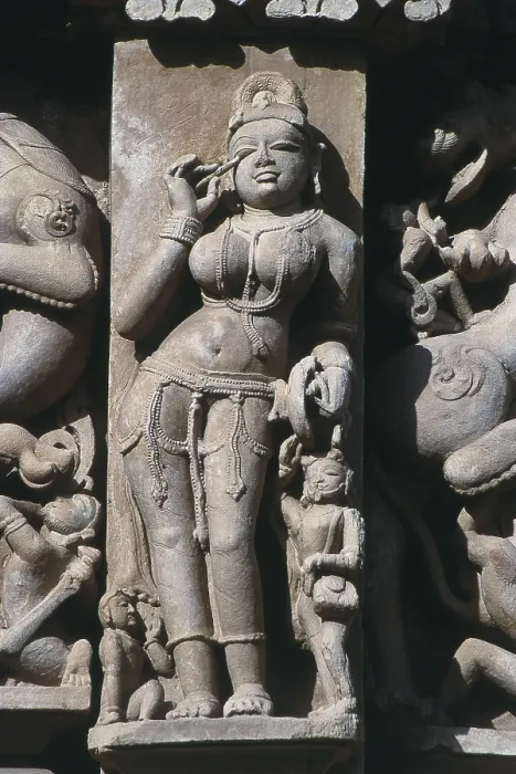 Framed Print : Stone carving on Parshvanatha Temple Framed Print : Stone carving on Parshvanatha Temple
