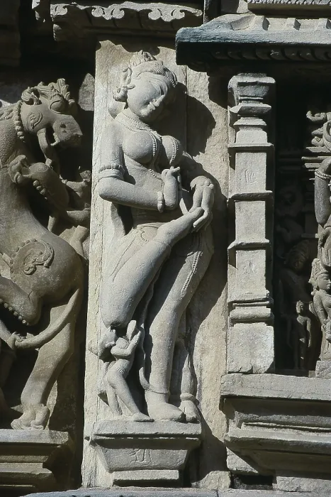 Framed Print : Stone carving on Parshvanatha Temple Framed Print : Stone carving on Parshvanatha Temple