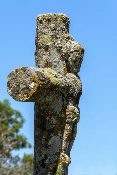 Framed Print : Stone cross, Saint-Genes-Champespe