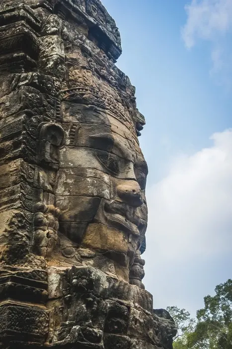 Framed Print : Stone face, Bodhisattva Lokeshvara Framed Print : Stone face, Bodhisattva Lokeshvara