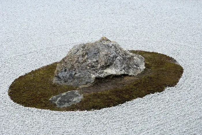 Framed Print : Stone Garden, Zen Garden, Rinzai Zen School