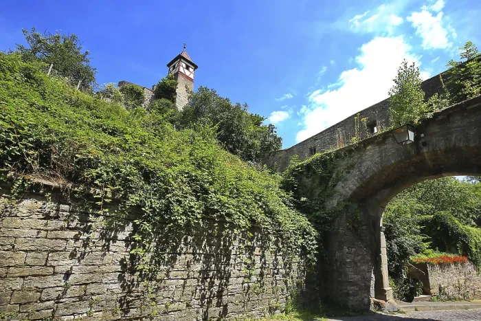 Framed Print : Stone gate with bridge surrounded by green at the Lower City Gate in Bad Wimpfen Framed Print : Stone gate with bridge surrounded by green at the Lower City Gate in Bad Wimpfen