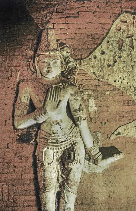 Framed Print : Stone relief of a dancer in the Naga Yon Hpaya Temple Framed Print : Stone relief of a dancer in the Naga Yon Hpaya Temple