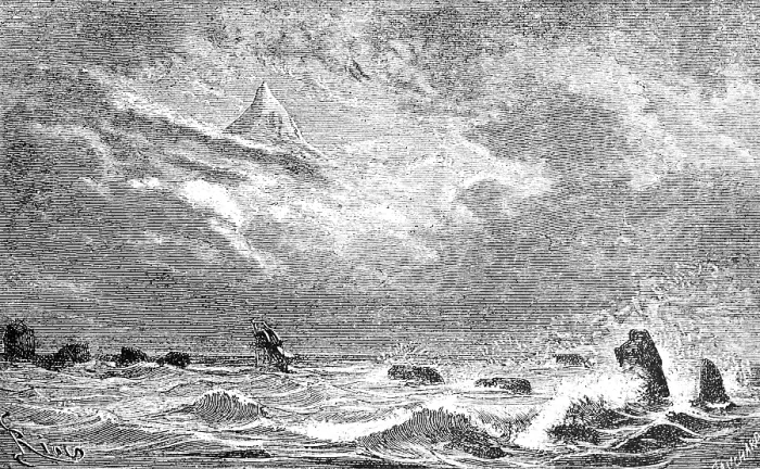 Framed Print : Storm in the Norwegian Sea around the island of Jan Mayen