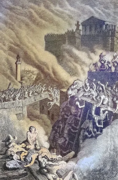Framed Print : The storming of Byrsa Castle during the capture of Carthage Framed Print : The storming of Byrsa Castle during the capture of Carthage