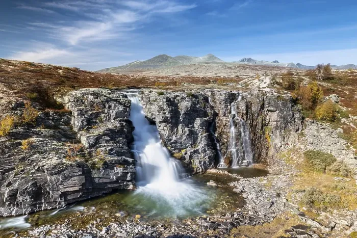 Framed Print : Storulfossen Waterfall in the Rondane National Park Framed Print : Storulfossen Waterfall in the Rondane National Park