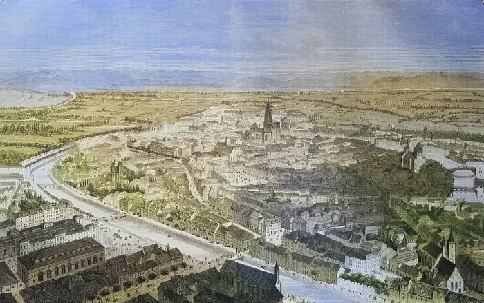 Framed Print : Strasbourg, October 1870, illustrated war history
