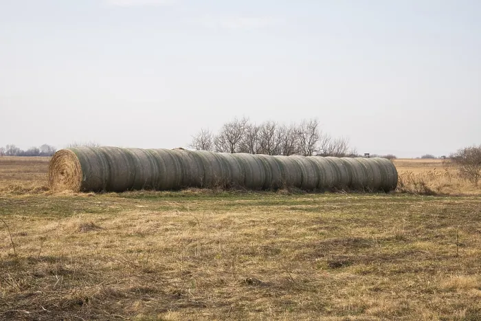 Framed Print : Straw bales in heath landscape Framed Print : Straw bales in heath landscape