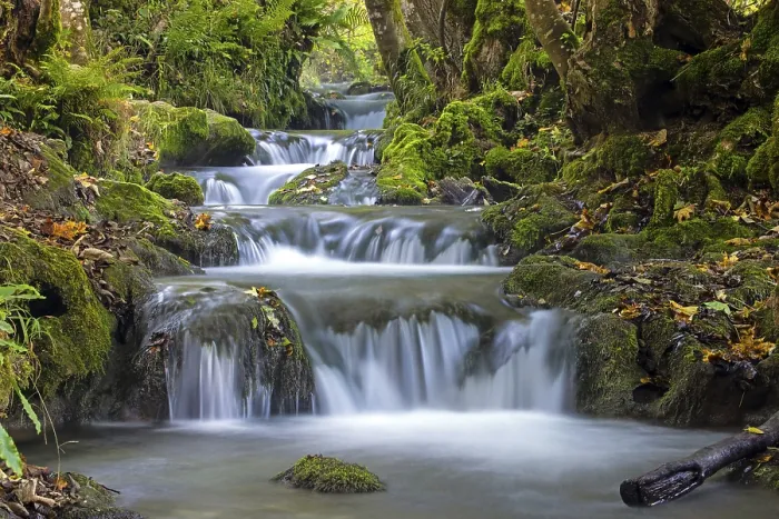 Framed Print : Stream near Urach waterfall, Bad Urach