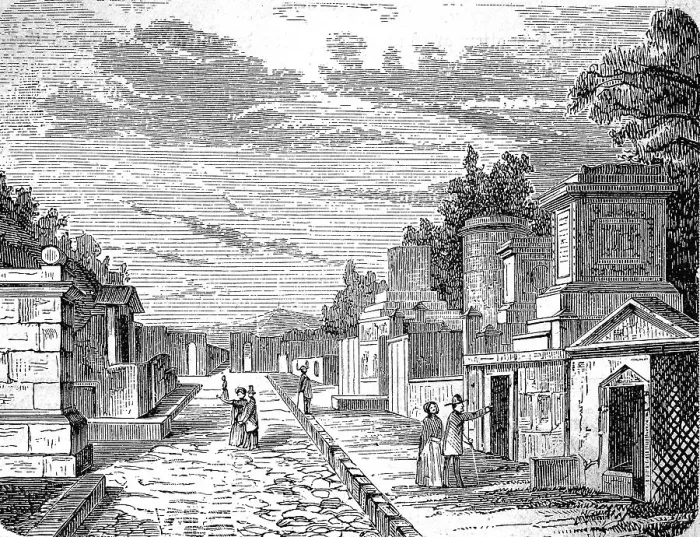 Framed Print : A street in the ancient city of Pompeii
