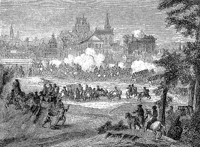 Framed Print : Street battle in the Antonsvorstadt Framed Print : Street battle in the Antonsvorstadt