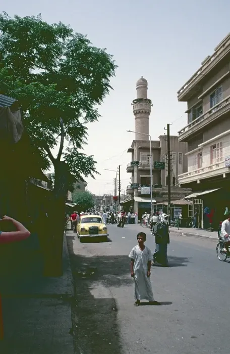 Framed Print : Street, Deir ez-Zor, Syria, May 1987, vintage, retro, old, historical, Asia
